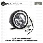 Headlight H24 – Motorcycle 6.5 Inch LED Round High Low Beam – White Yellow DRL – Retro Modern (Code 2533)