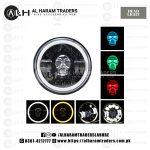 Headlight LED Panel H20 – 7 Inch – Skull Shape – White Yellow DRL Skull Light 7 Colours Options  – Motorcycle Jeep Beam (Code 2857) - Image 3