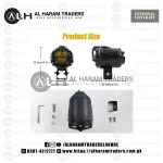 Jet Style Big External LED EL30 – White Yellow – Rectangle Focus – Spot Light – Anti Fog – Projector Lens (Code 2788) - Image 3