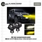 Jet Style Big External LED EL30 – White Yellow – Rectangle Focus – Spot Light – Anti Fog – Projector Lens (Code 2788) - Image 2
