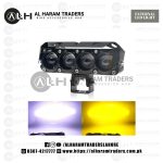 LIU HJG-122 Four 4 Quad Lens – External LED EL56 – 120 Watt – White Yellow – Focused Light – Anti Fog (Code 1022)