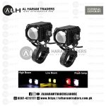 External LED EL44 HK – Projector Focused Light – Aluminium – White Yellow Demon DRL Flasher (Code 2805) - Image 2