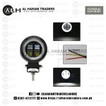 External LED – Dual LED – Wide Focus – DRL – Metal Body – Round – White Light – Model EL14 (Code 2472) - Image 4