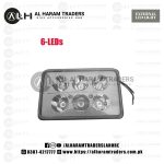 Motoled 6 Led High Low Beam Motorcycle Square Headlight With Blue Day Running Light Led lamp For Honda CD70 Motos fog Light (Code 1093) - Image 2