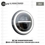 Headlight Panel H16 – 7 inch – Projector LED – White Yellow DRL Ring – Metal Body – Round – High Low (Code 2596)