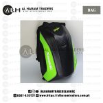 Kawasaki Hardshell Backpack – Green Shoulder Bag – Helmet Laptop Luggage – Rain Cover – Motorcycle Riding Trekking Hiking (Code 2204)