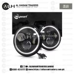 Headlight Panel – Projector LED – White Yellow DRL Ring – Metal Body – Round – High Low – Model H14 (Code 1060))