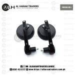 Round 7/8" Handlebar Aluminum Alloy Motocycle Rearview Mirrors Moto Bar End Motor Side Mirrors Motorcycle Cafe Racer Accessories (Code 2308) - Image 2