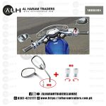 Side View Mirrors SVM08 – Chrome – Rear Visibility – 10mm Thread – Chopper – Motorcycle (Code 2368)