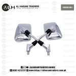 1 Pair 10mm Universal Motorcycle Rearview Mirror Handle Bar Side Mirrors for Harley Honda Suzuki Yamaha Kawasaki Chopper (Code 2661) - Image 2