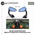 Bar End Mirrors 5005 – Rear Side View – 22mm Handle – Cafe Racer – Classic – Vintage – Brat – Trekker (Code 2694) - Image 3