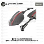 Side View Mirrors SVM14 – Rear Visibility – Sports Shape – Carbon Fiber  – Motorcycle Bike  (Code 2754) - Image 4