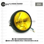 Headlight – Metal Body – Glass – H4 Tube – 35 Watt – Model H02 (Code 2630)