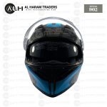 Jiekai JK902 – Gloss Black Grey Cyan – DOT Certified – Flip Up – Dual Visor – Ventilation  (Code 2430) - Image 3