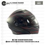 Jiekai JK902 – Red White – DOT Certified – Flip Up – Dual Visor – Ventilation  (Code 2430) - Image 2