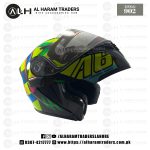 Jiekai JK902 – Graphics VR 46 – DOT Certified – Flip Up – Dual Visor – Ventilation  (Code 2430)