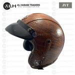 JYT Chopper Vintage Style PU Leather Open Face Motorcycle Helmet Men Women Retro Electric Motor bike Rider Scooter Riding Casco  (Code 2475) - Image 4