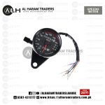 Universal Black Motorcycle Dual Speedometer Odometer 12V Moto with LED Indicator (Code 2071)