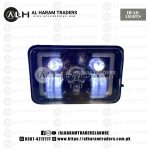 6×4 Inch LED Motorcycle Headlight DRL Hi/Lo Beam Round Skull Car Lamp Angel Eye For Motorcycle Offroad Car Jeep Work Light (Code 2786)