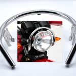 7" Headlight Ring Guard for Yamaha YBR 125G Suzuki GS 150 and Compatible Motorcycle Bike