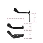 Lever Guard LG03 with Side View Mirrors – Clutch Brake Hand Protection – Aluminium – Handlebar Guard – Motorcycle - Image 9