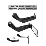 Lever Guard LG03 with Side View Mirrors – Clutch Brake Hand Protection – Aluminium – Handlebar Guard – Motorcycle - Image 4