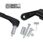 Lever Guard LG03 with Side View Mirrors – Clutch Brake Hand Protection – Aluminium – Handlebar Guard – Motorcycle - Image 7