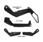 Lever Guard LG03 with Side View Mirrors – Clutch Brake Hand Protection – Aluminium – Handlebar Guard – Motorcycle - Image 6
