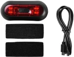 Helmet Tail Light – Blue Red LED – USB Battery Charging – Warning Light Flasher – Motorcycle