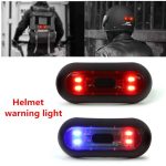 Helmet Tail Light – Blue Red LED – USB Battery Charging – Warning Light Flasher – Motorcycle - Image 7
