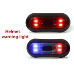 Helmet Tail Light – Blue Red LED – USB Battery Charging – Warning Light Flasher – Motorcycle - Image 6