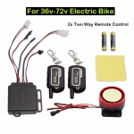 Motorcycle Two 2 Way Security Alarm System Anti-theft Remote Control Waterproof Kit with Vibration Remote - Image 3