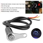 Switch Assembly SA29 – Metal Body – LED Ring Light – Single On/Off Button – Bolt Mount – Motorcycle - Image 4