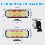 3 Mini Driving Lighting Systems White Yellow Flash Led Spotlight Fog Light Headlight Bulb for Bike Motorcycle Faros Para Moto - Image 7