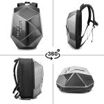 e-capacity LuggaMotorcycle Helmet Bag LAICOBEAR New Design Carbon Fiber Laico Bear – Pure Black Motorbike Largge Water-resistant Backpack - Image 5