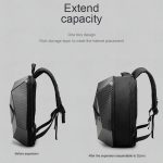 e-capacity LuggaMotorcycle Helmet Bag LAICOBEAR New Design Carbon Fiber Laico Bear – Pure Black Motorbike Largge Water-resistant Backpack - Image 6