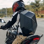 e-capacity LuggaMotorcycle Helmet Bag LAICOBEAR New Design Carbon Fiber Laico Bear – Pure Black Motorbike Largge Water-resistant Backpack - Image 2