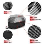 e-capacity LuggaMotorcycle Helmet Bag LAICOBEAR New Design Carbon Fiber Laico Bear – Pure Black Motorbike Largge Water-resistant Backpack - Image 10