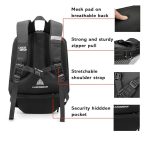 e-capacity LuggaMotorcycle Helmet Bag LAICOBEAR New Design Carbon Fiber Laico Bear – Pure Black Motorbike Largge Water-resistant Backpack - Image 12