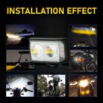 BAOBAO Lighting Systems BB1813 2 Lens White Yellow Dual Color Mini Fog H27 Lamp Lights for Luces Led Para Moto Motorbike Light - Image 4