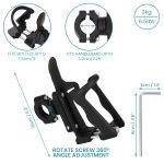 BSDDP Bottle Holder Bracket Stand Mount – Water Drink Can Hydration – Motorcycle Bicycle – Adjustable - Image 6
