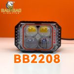 BAOBAO 4 led High Brightness Flash Mini Driving Lighting Systems Dual Len Light Bike Moto Headlights For Motorcycle BB2208 - Image 2