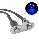 Switch Assembly SA30 – Metal Body – LED Ring Light – Two On/Off Button – Bolt Mount – Motorcycle