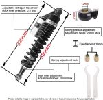 Universal LFX Motorcycle Hydraulic Air Shock Absorber Rear Suspension 12.5 Inch 320mm Pair - Image 7