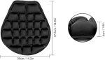 Air Cushion – Seat Comfort – Back Pain – Ventilated – Touring Long Rides – Adjustable – Breathable - Image 10
