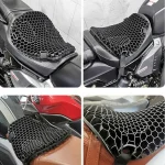 HONEYCOMB Motorcycle Cushion – Gel Seat Comfort – Mesh Fabric Cover – Ventilated – Touring - Image 7