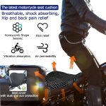 HONEYCOMB Motorcycle Cushion – Gel Seat Comfort – Mesh Fabric Cover – Ventilated – Touring - Image 6