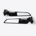 Universal Street Bike Sport Motorcycle Accessory Aluminum Alloy Rearview Mirror with LED Light - Image 2
