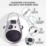 Aow Attractive Offer World Helmet Lock for Bike Lock/Number Lock for Helmet/Extendable Cable Lock/Password Lock Telescopic Wire Rope - Image 7
