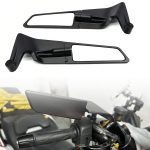 Side View Mirrors SVM29 – Kawasaki H2 Wing Style Rear Mirror – CNC Machined – Motorcycle